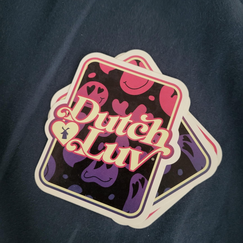 Dutch Bros Pink and Purple Sticker